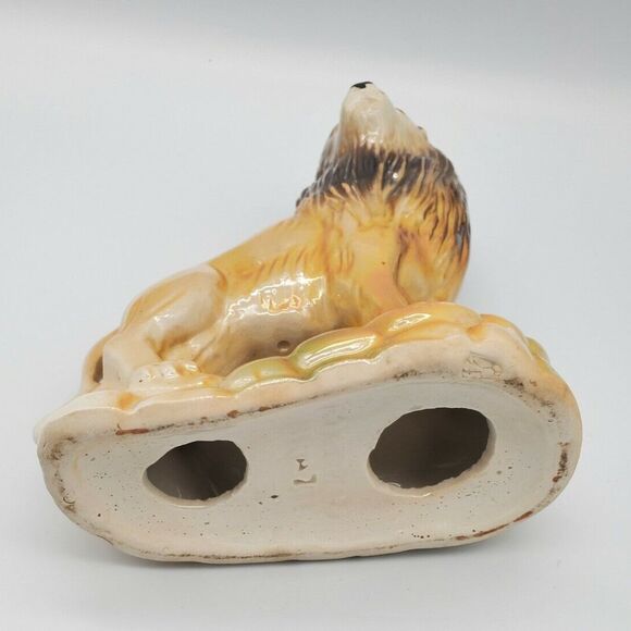 Vintage Lion Figurine Lusterware Ceramic Figure Brazil King of the Jungle - Picture 6 of 12